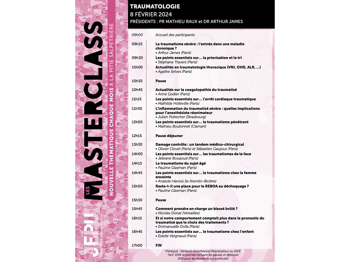 Masterclass JEPU Traumatologie